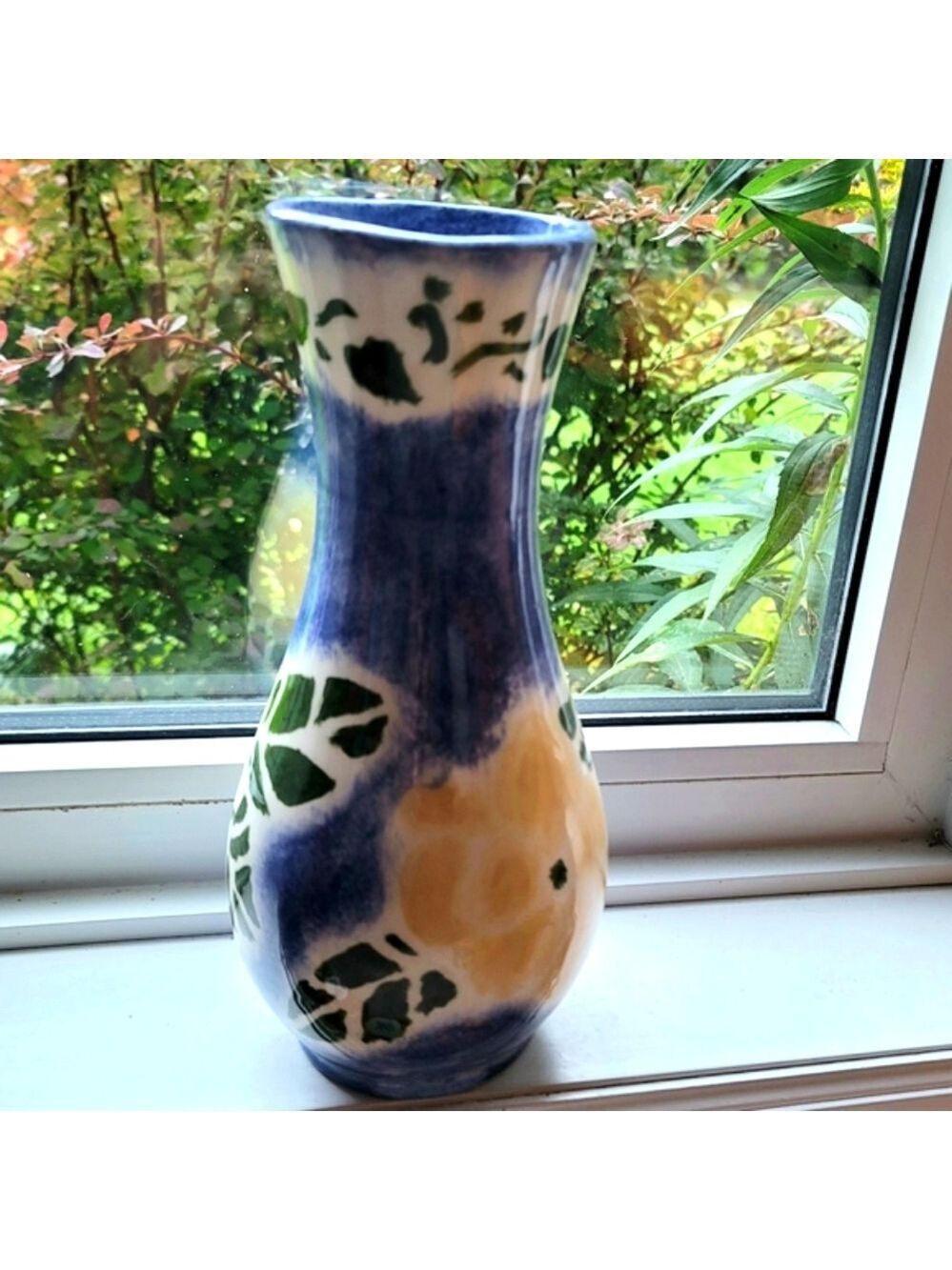 Vintage Hand-Painted Ceramic Vase